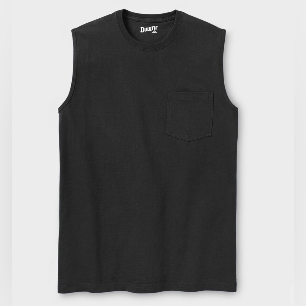 Men's Longtail Sleeveless Pocket Crew